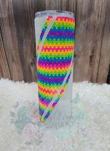 Load image into Gallery viewer, 30oz Neon Glass Rhinestone Tumber