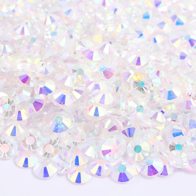 Transparent AB Glass flatback Rhinestones