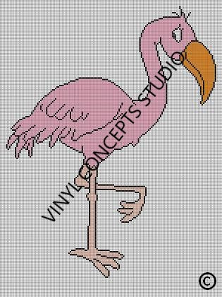 Flamingo Crochet Pattern Graph