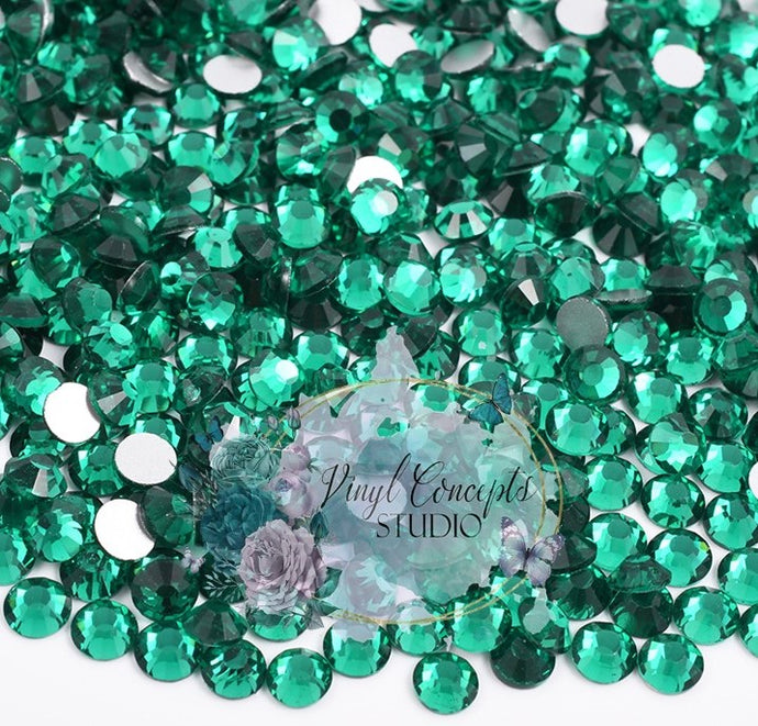 Green Zircon Glass flatback