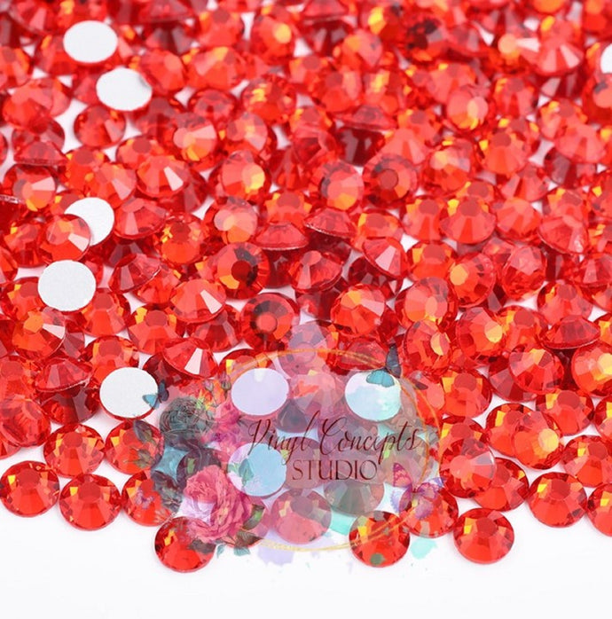 Light Siam (Red) Glass flatback